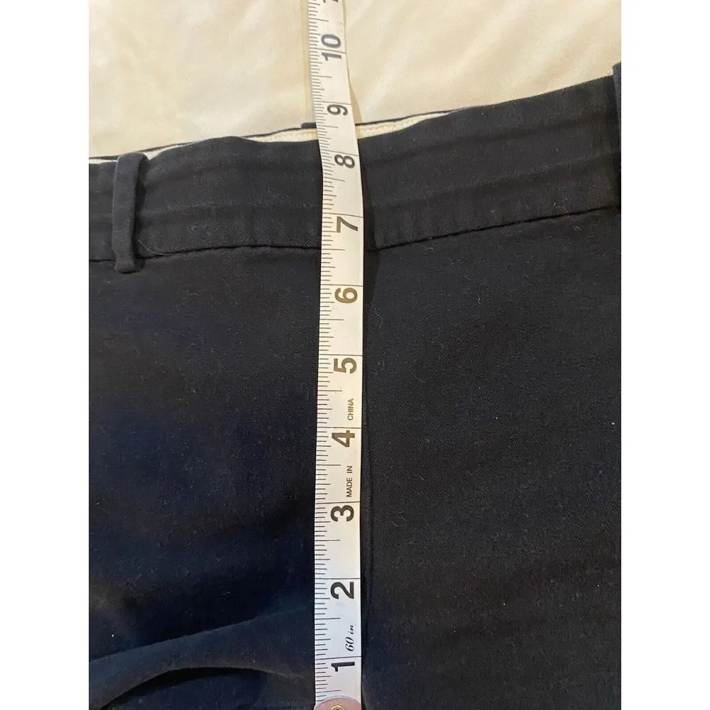 J Crew Mercantile Side‎ Zip Black Pants Women's Sz 4P Black Ankle